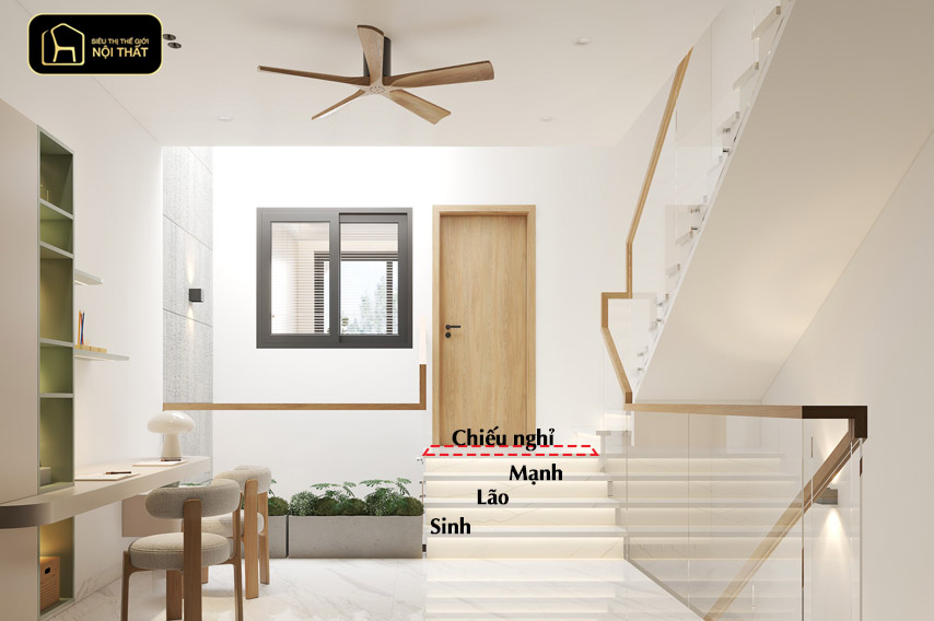 Số bậc cầu thang phong thủy