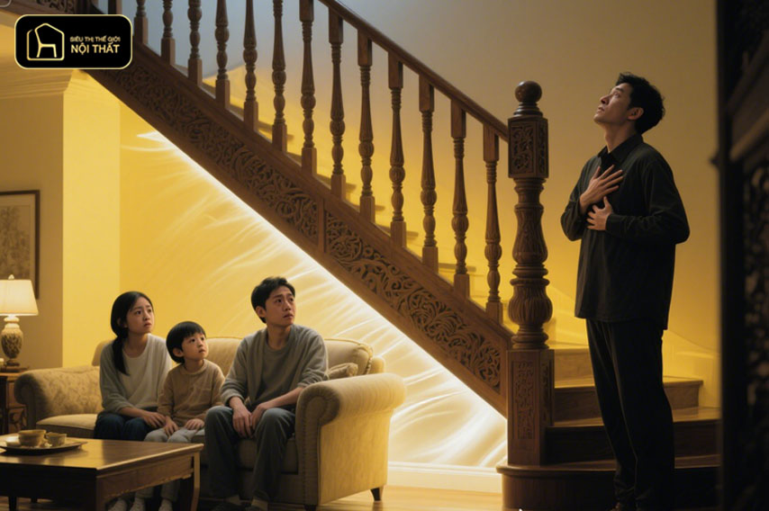 Số bậc cầu thang phong thủy