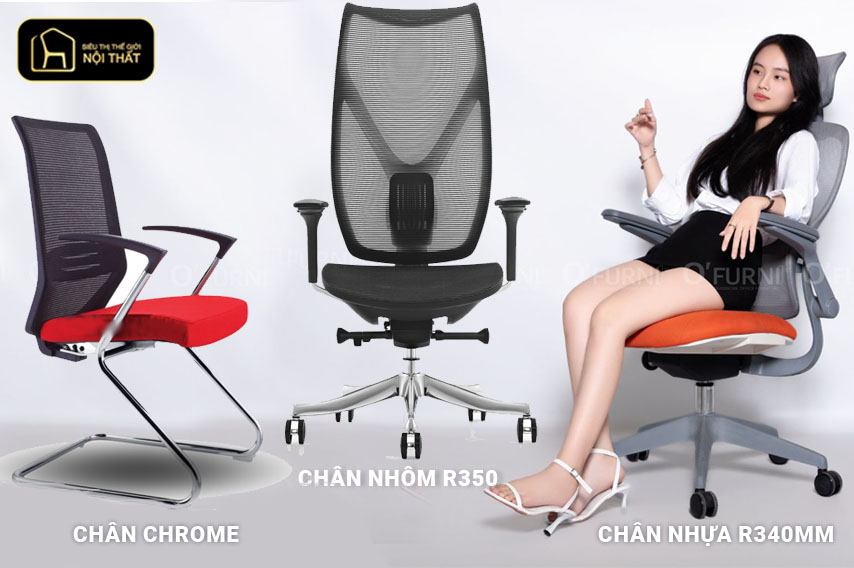 chân ghế văn phòng