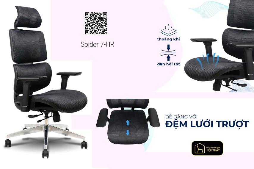 đệm lưới ghế văn phòng