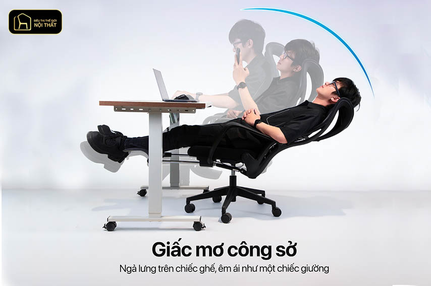 ghế văn phòng có gác chân