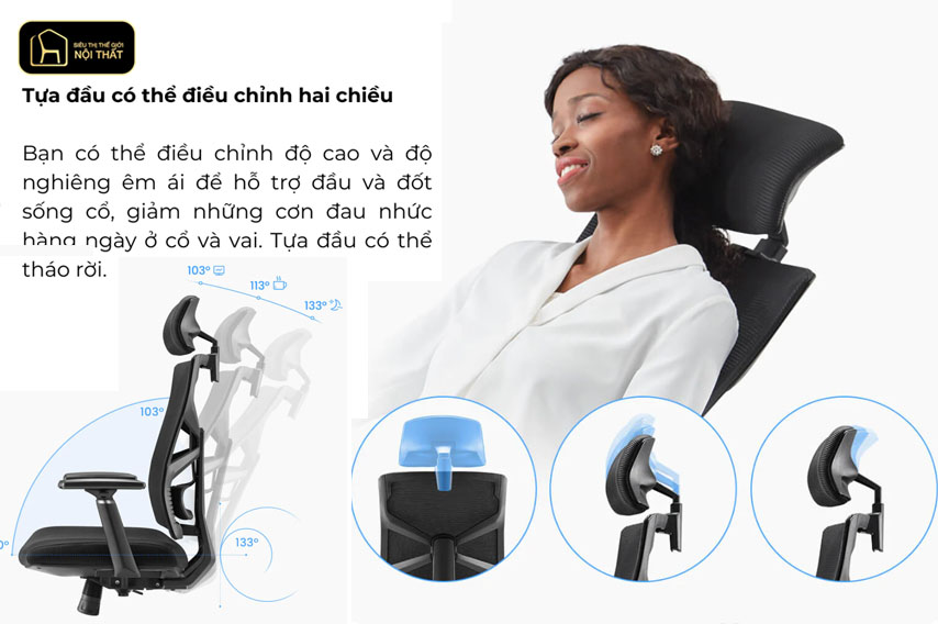 Tựa đầu ghế văn phòng