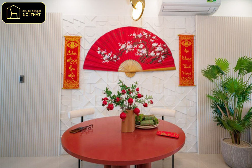 Cách trang trí phòng ngày Tết - Chỉ cần một vài điểm nhấn phù hợp, không gian phòng ăn sẽ trở thành nơi kết nối yêu thương trong suốt dịp Tết.