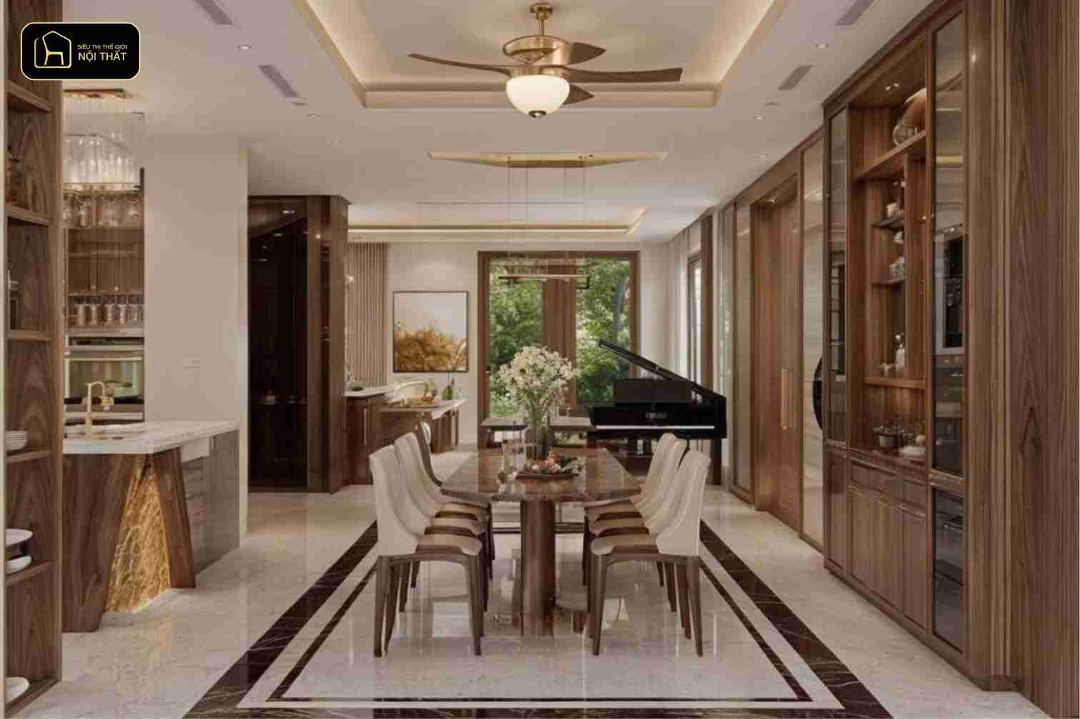 Nội thất óc chó - Không để gỗ tiếp xúc trực tiếp với nắng gắt lâu ngày và tránh đặt ở nơi quá ẩm ướt.