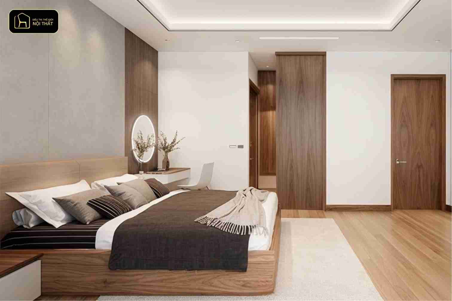 Nội thất óc chó thường được sử dụng trong các căn biệt thự, Penthouse hoặc chung cư cao cấp