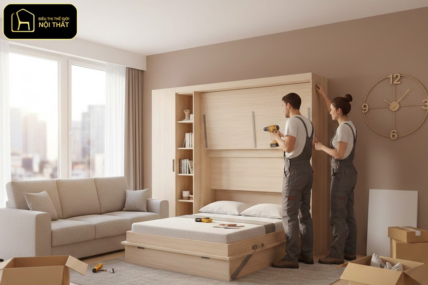 Làm nội thất gấp cuối năm - Làm nội thất gấp cuối năm: ưu tiên kịp dùng, gọn gàng – an toàn – đúng công năng hơn là cố “hoàn hảo 100%”