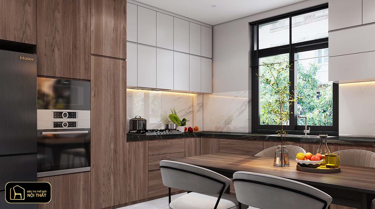 Nên làm tủ bếp bằng chất liệu gì?