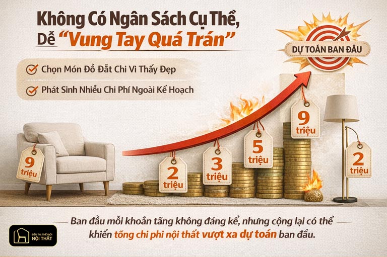 Mua sắm cảm tính và hậu quả vượt dự toán