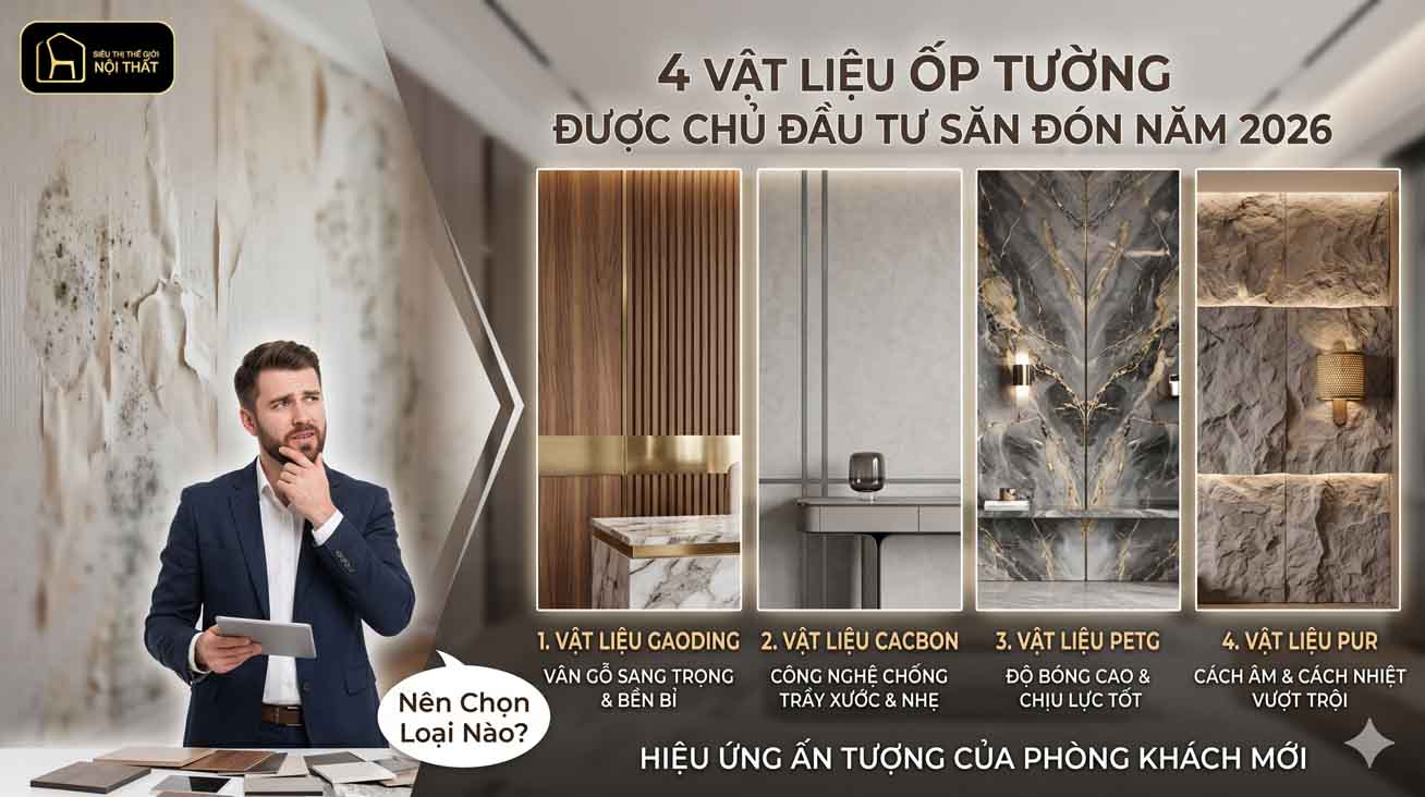 4 vật liệu ốp tường đang được chủ đầu tư săn đón năm 2026 2 4 vật liệu ốp tường đang được chủ đầu tư săn đón năm 2026
