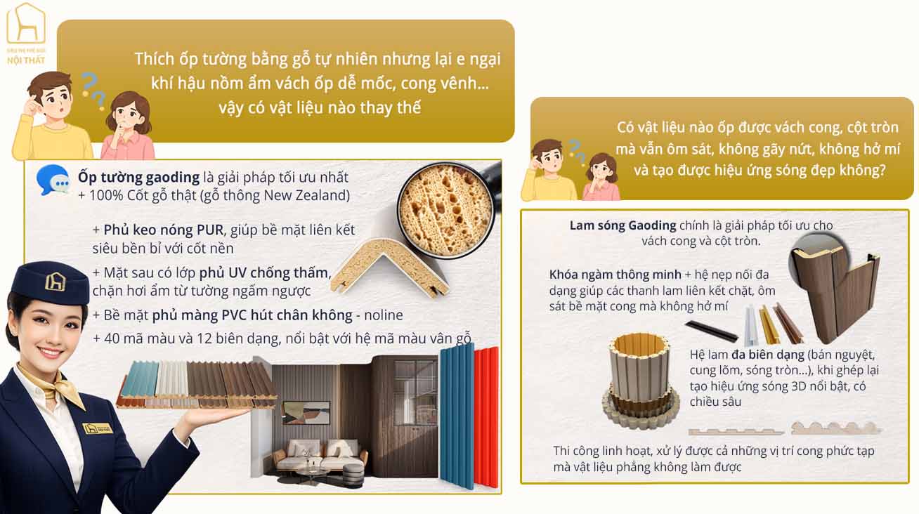 4 vật liệu ốp tường đang được chủ đầu tư săn đón năm 2026 16 Lam sóng ốp tường gaoding