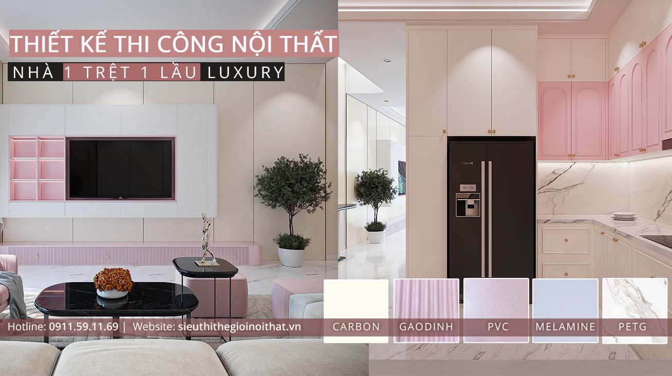 Nhà 1 trệt 1 lầu 3 phòng ngủ