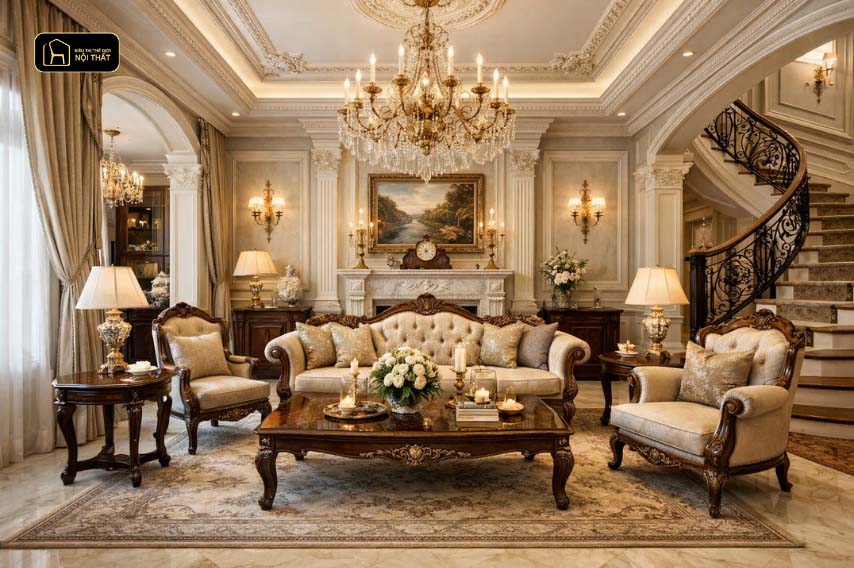 Thi công nội thất biệt thự