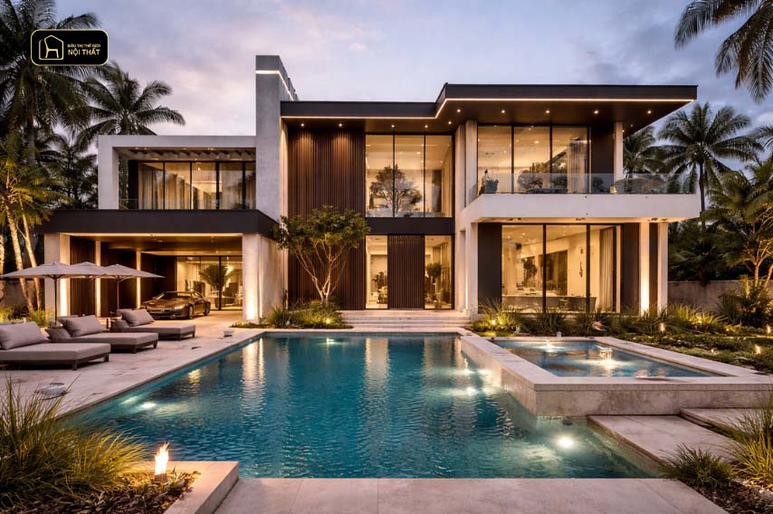 Thi công nội thất biệt thự