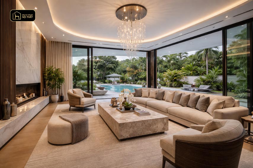 Thi công nội thất biệt thự