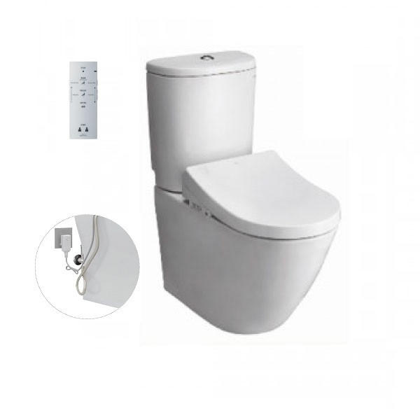 Bàn cầu hai khối, kèm nắp rửa điện tử WASHLET dòng S7