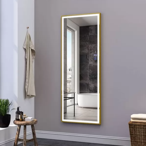 Gương đứng soi toàn thân mạ vàng có đèn led DPVD616.3B