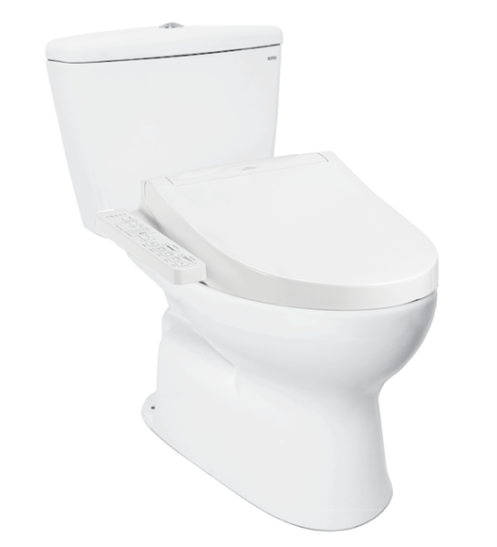 Bàn cầu hai khối, kèm nắp rửa điện tử WASHLET dòng C2