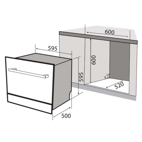 Máy Rửa Chén 10 Bộ KF-BIV810S - Ảnh 2