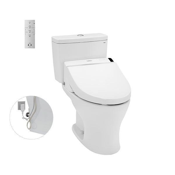 Bàn cầu hai khối, kèm nắp rửa điện tử WASHLET dòng C5