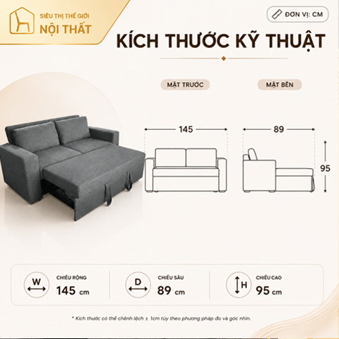 Alternative view of Sofa giường Slumber 4