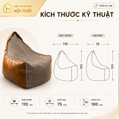 Ghế lười Vintage Streamy