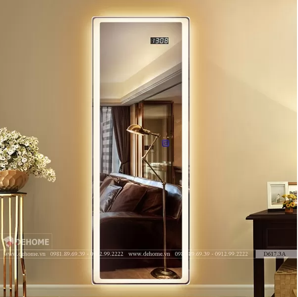Gương Treo Tường Cao Cấp Có Đèn Led D617.3A