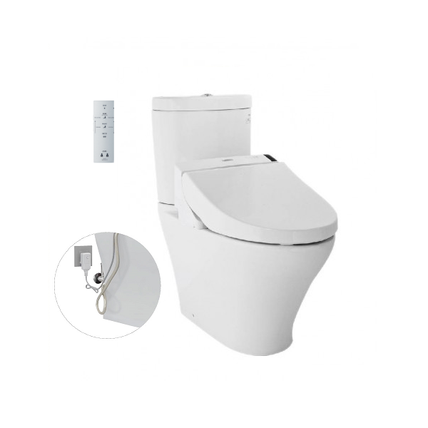 Bàn cầu hai khối, kèm nắp rửa điện tử WASHLET dòng C5