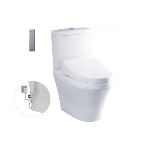 Bàn cầu hai khối kèm nắp rửa điện tử WASHLET dòng S7