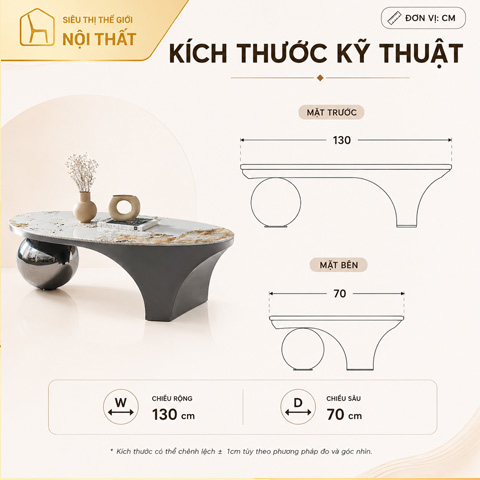Alternative view of Bàn trà chữ T CJ06