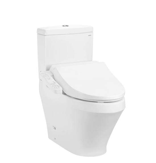 Bàn cầu 2 khối kèm nắp rửa điện tử WASHLET dòng C2 TCF23710AAA