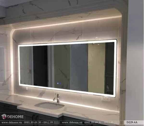 Gương Nhà Tắm Ngoại Cỡ Hình Chữ Nhật D229.4A