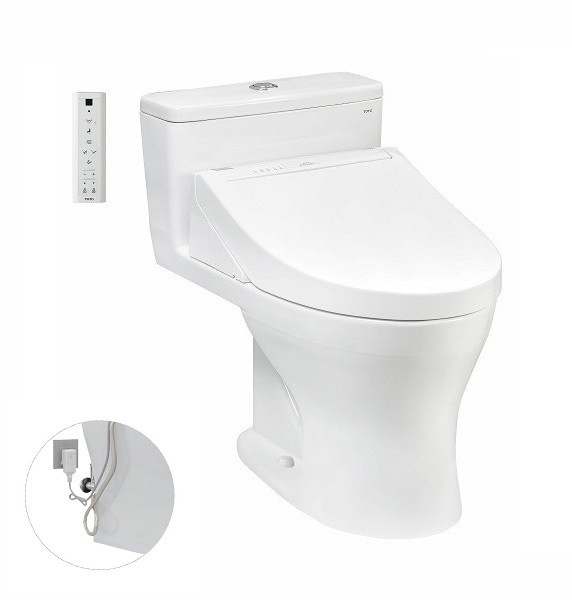 Bàn cầu một khối kèm nắp rửa điện tử WASHLET dòng C5