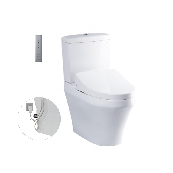 Bàn cầu hai khối, kèm nắp rửa điện tử WASHLET dòng S7
