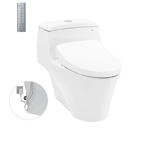 Bàn cầu một khối kèm nắp rửa điện tử WASHLET dòng S7 TCF4911Z