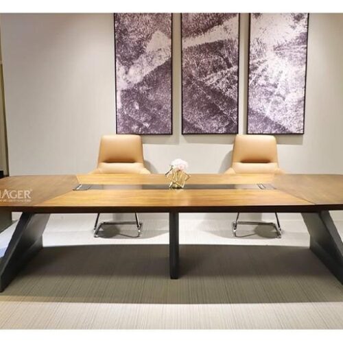 Alternative view of Bàn họp MDF veneer 3.6m Catania 101-CT