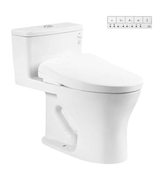 Bàn cầu 1 khối kèm nắp rửa điện tử WASHLET (loại giấu dây) dòng S7 - TCF47360GAA (220V)
