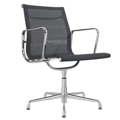 Ghế lưng trung, chân cố định Eames Aluminum 3-MV