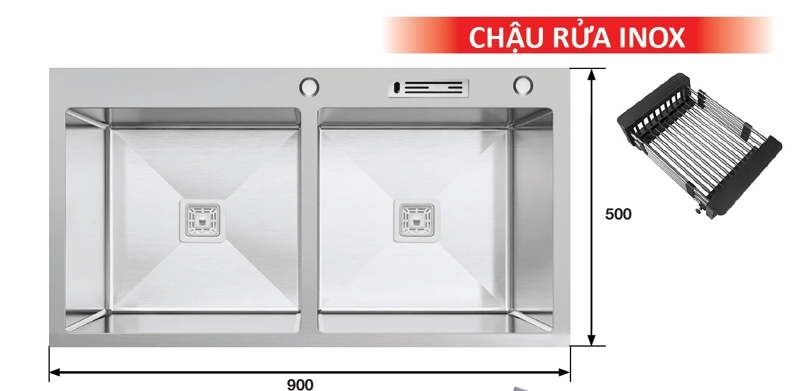 CHẬU RỬA INOX KAFF KF-HMS9050