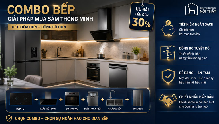 Kinh Nghiệm Chọn Thiết Bị Bếp Chuẩn Đẹp Và Tối Ưu Chi Phí 2026